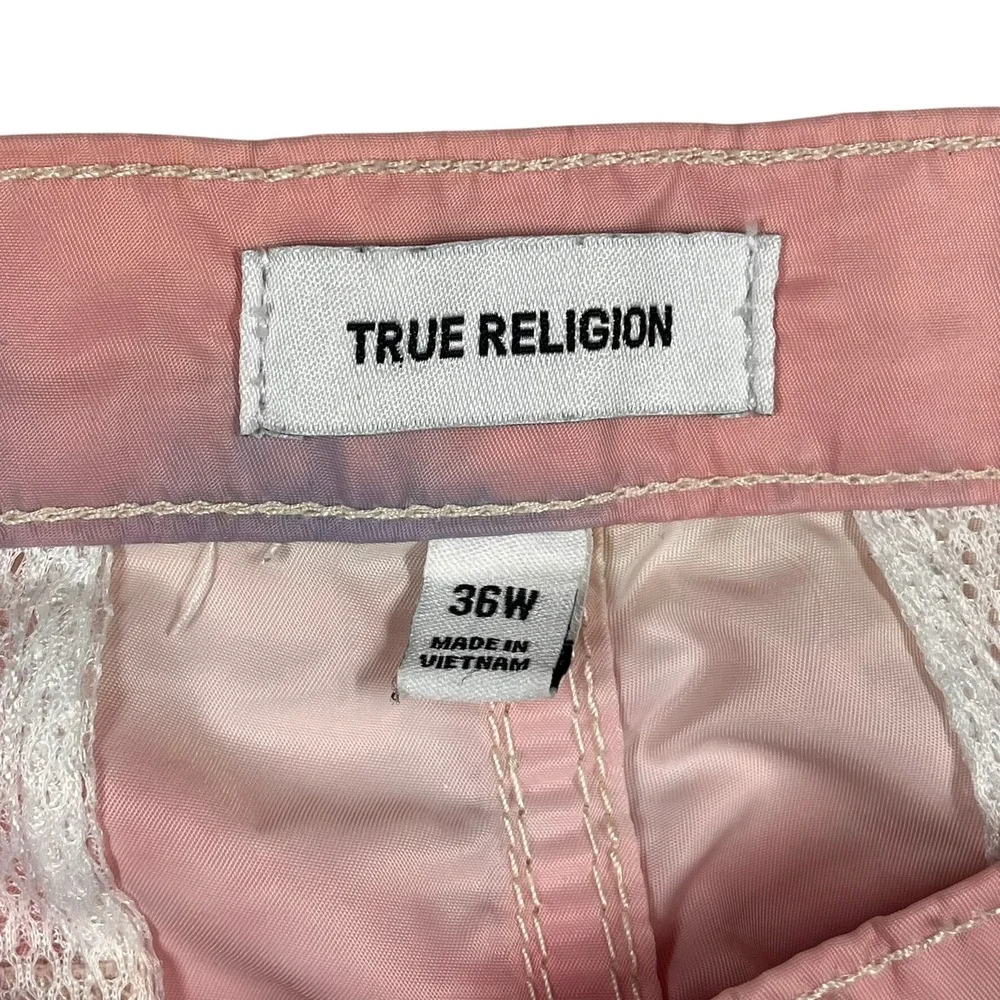 True Religion Tie Dye Boardshort Mens 36 (Fits 38) Beach Pool Vacay Spring Break